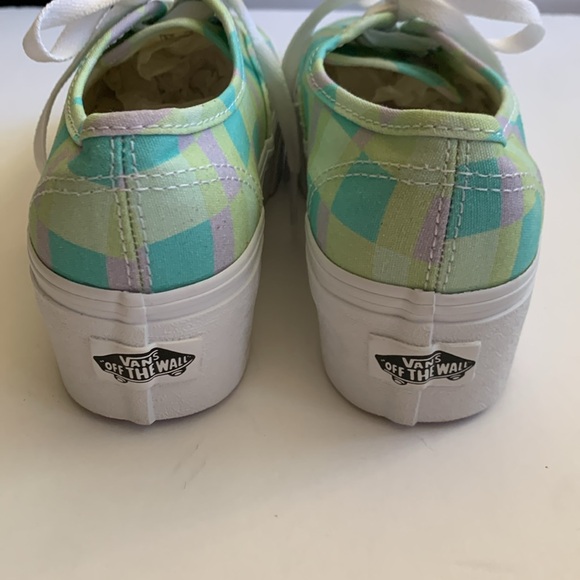 NWOB Vans Authentic Stackform Pastel picnic plaid - Picture 3 of 5